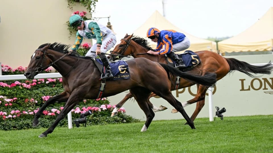 Porta Fortuna ridden by Tom Marquand wins the Coronation Stakes at Royal Ascot